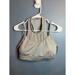 The Barbell Cartel Women's Gray Racerback Sports Bra Activewear Size Large